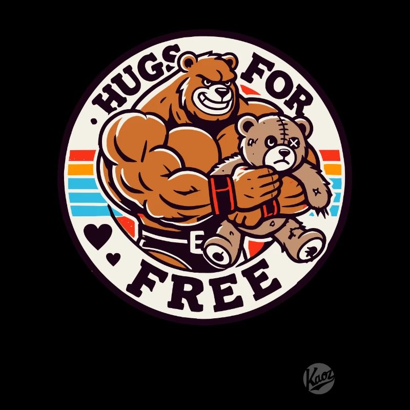 Bodybuilder Bear Little Bear Hugs Free