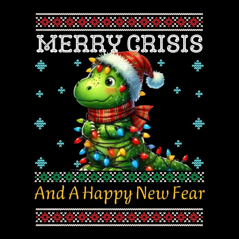 Joyeuse Crise Dino Weihnachten Noël laid