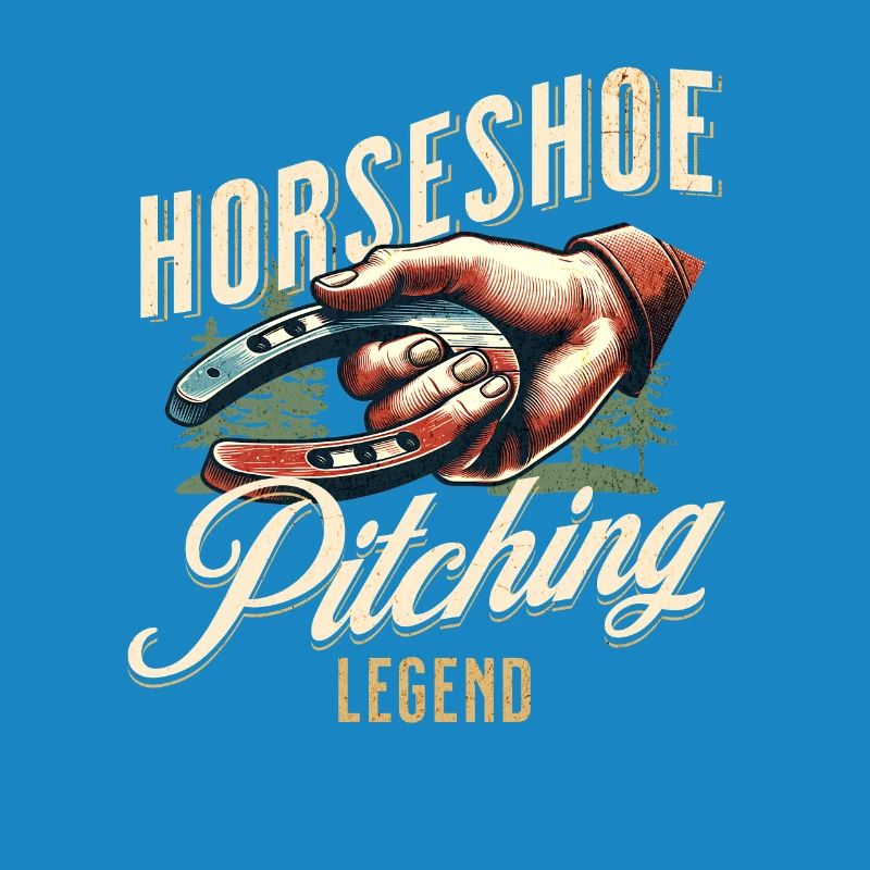 Horseshoe Throwing Horseshoe Pitching