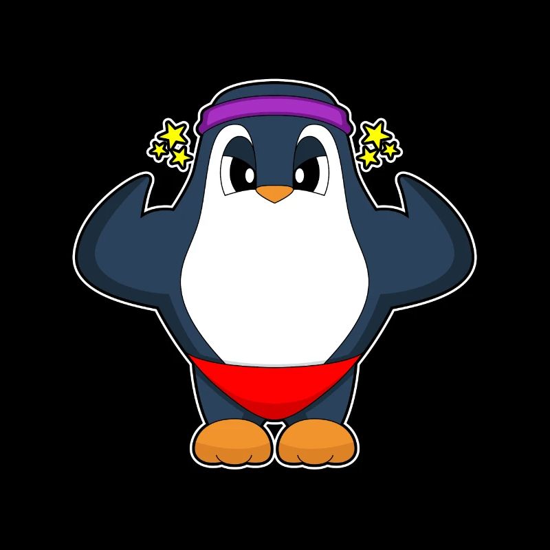 Pinguin Bodybuilder Bodybuilding