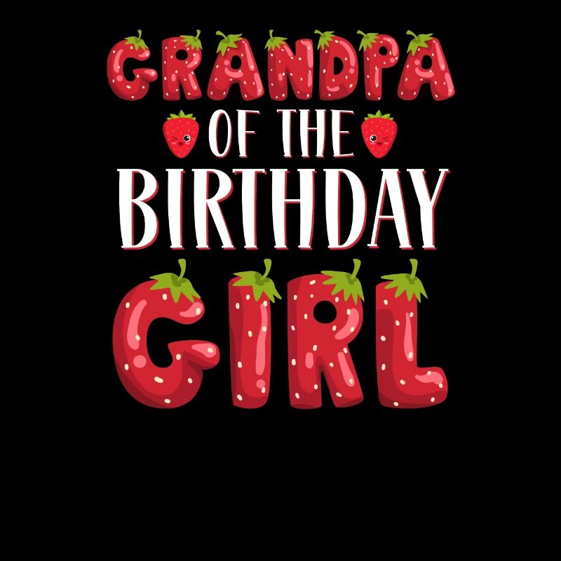 Papi De La Fille D’anniversaire Fraise Premier Bday