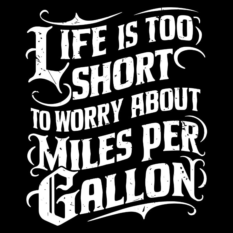 Statement for fuel destroyers and horsepower lovers