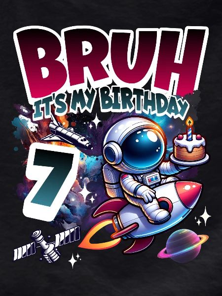 Astronaut 7th Birthday Space