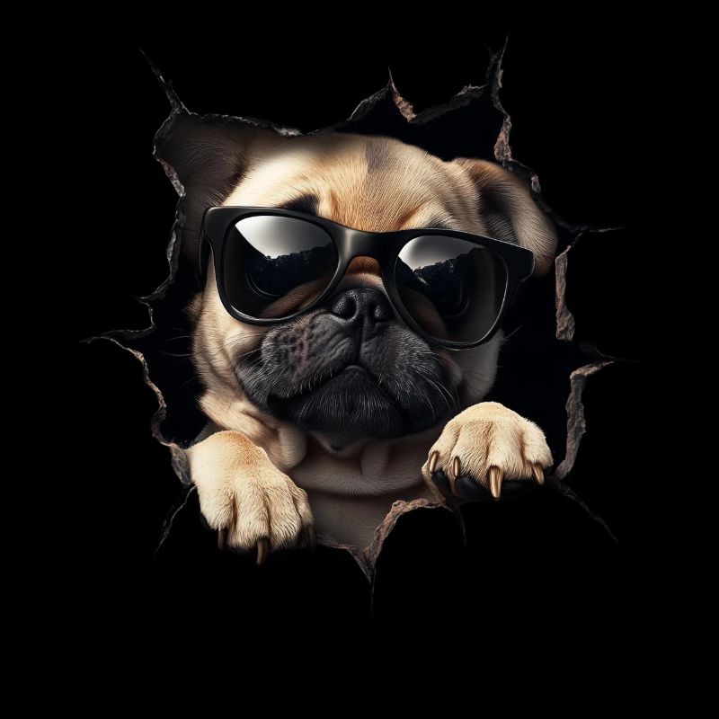 Drôle de chien propriétaire Chien mignon Bouledogue