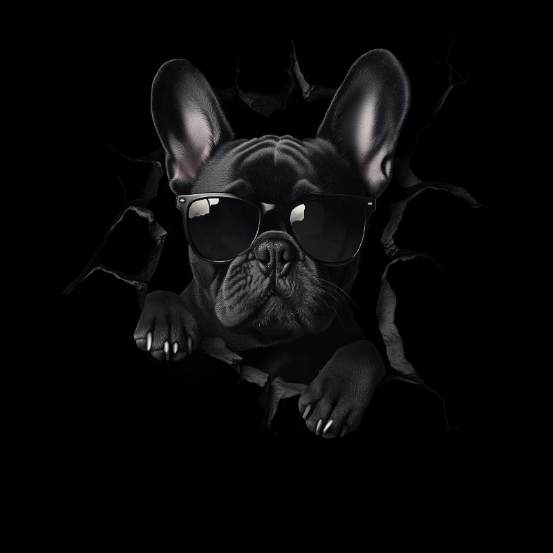 Drôle de chien propriétaire Chien mignon Bouledogue