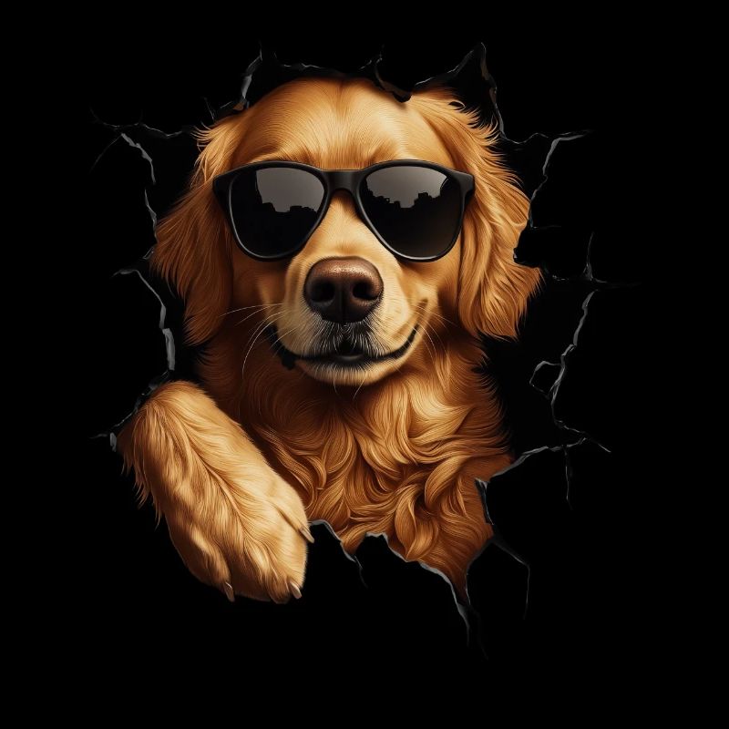 Drôle de chiens Propriétaire de chien Chien mignon Retriever