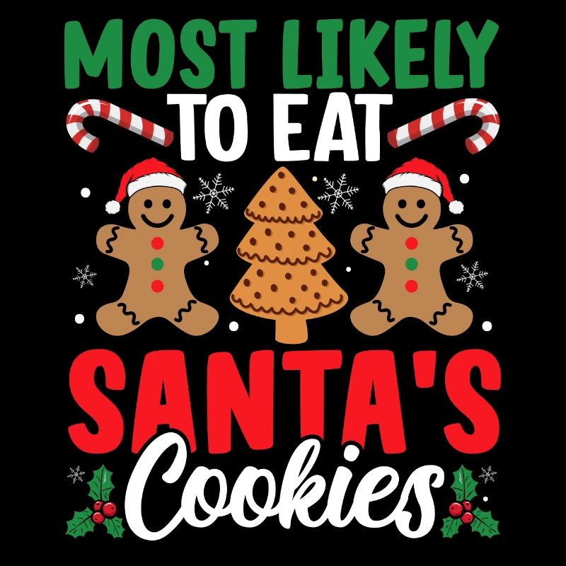 Le plus susceptible de manger des biscuits de Noël du Père Noël Naugh