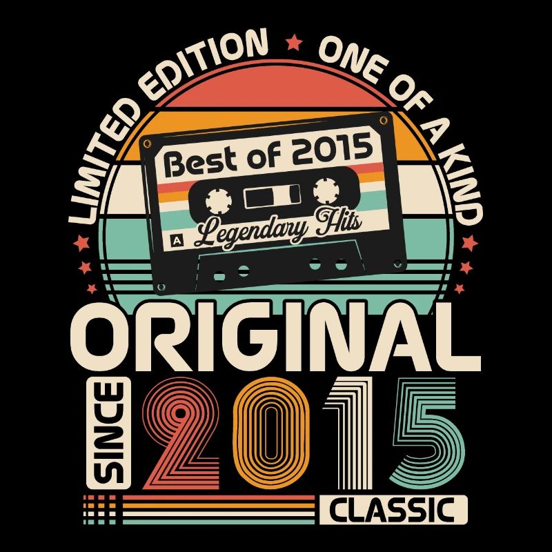 Original 2015 Vintage Retro Birthday Gift