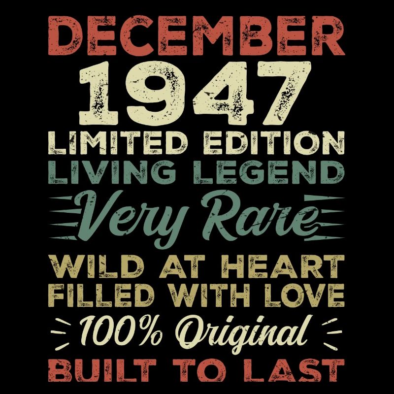 Décembre 1947 - anniversaire Décembre 1947 année