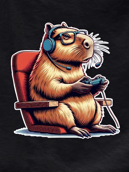 Capybara Gaming Nerd