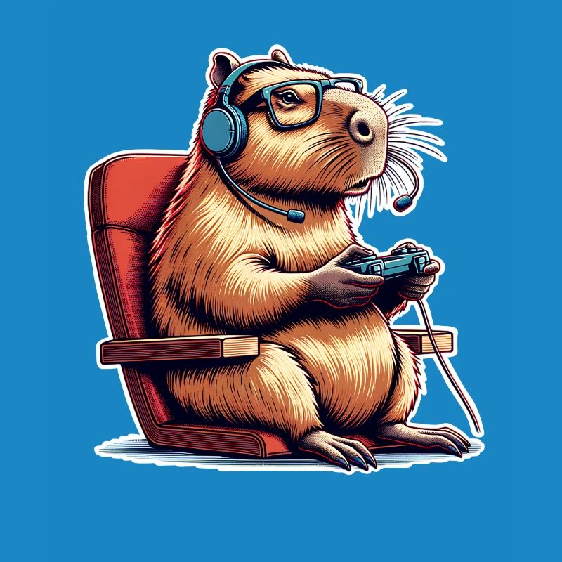 Capybara Nerd du jeu
