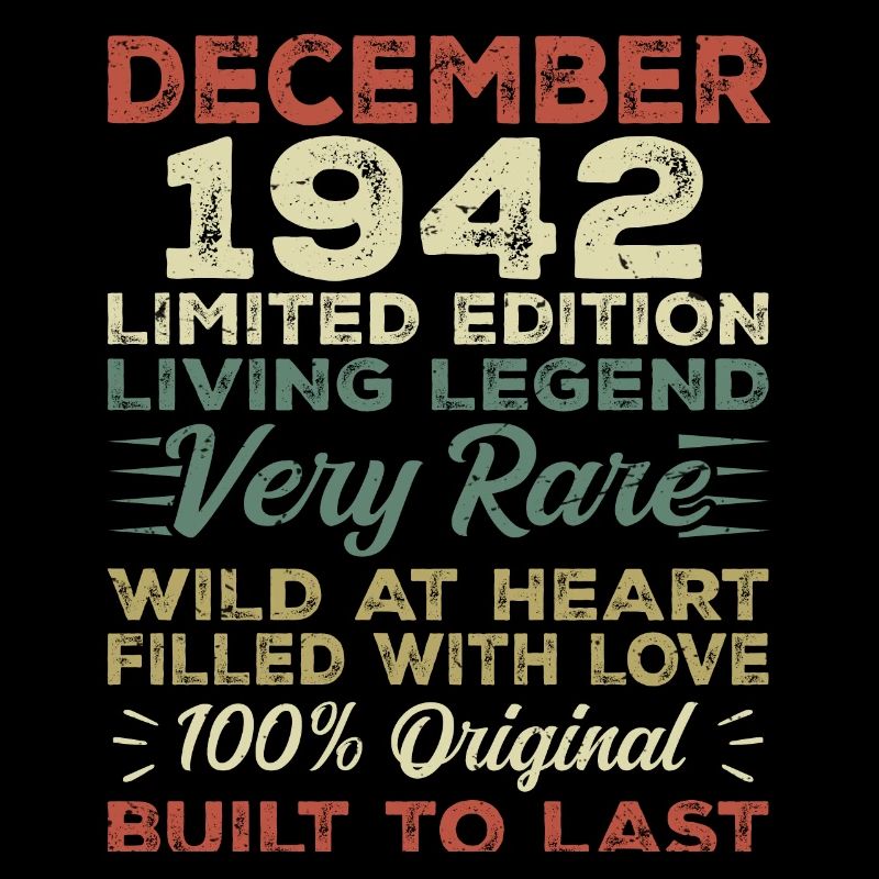 December 1942 - birthday December 1942 year
