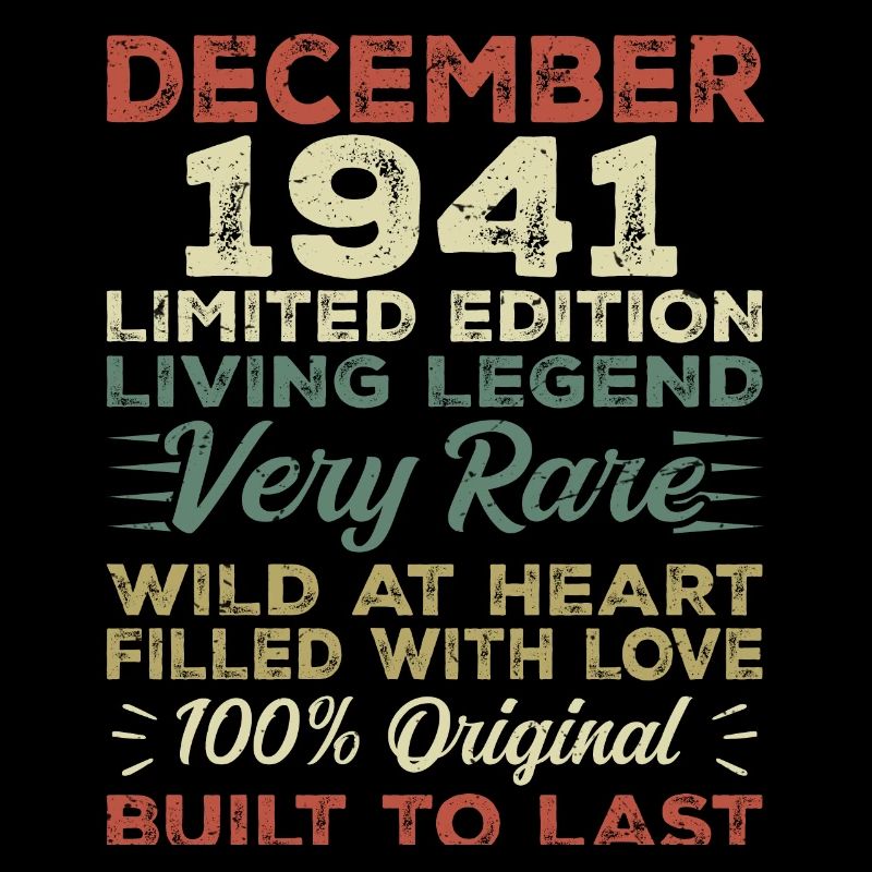 Décembre 1941 - anniversaire Décembre 1941 année