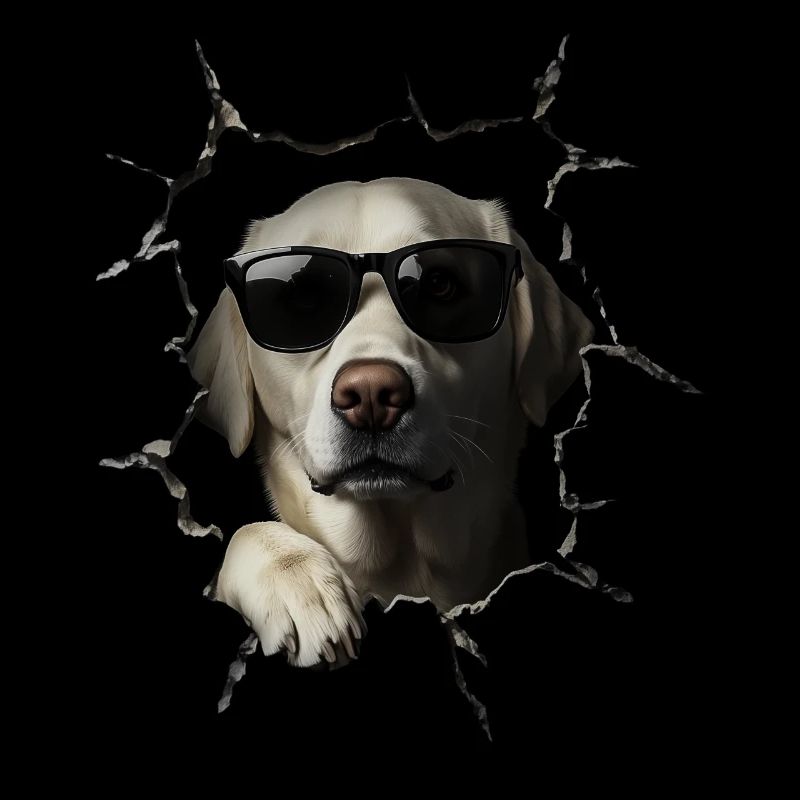 Drôle de chien propriétaire Chien mignon Labrador
