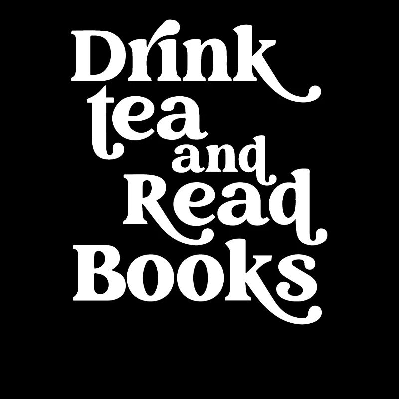 Tee trinken und Bücher lesen