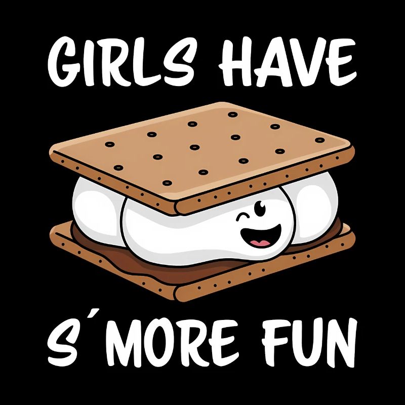 S´More Spruch Marshmallow Camping S´More Geschenk