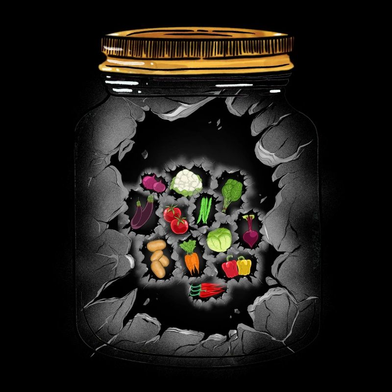 Vegetable Kitchen Cook Cooks Mason Jar Cook