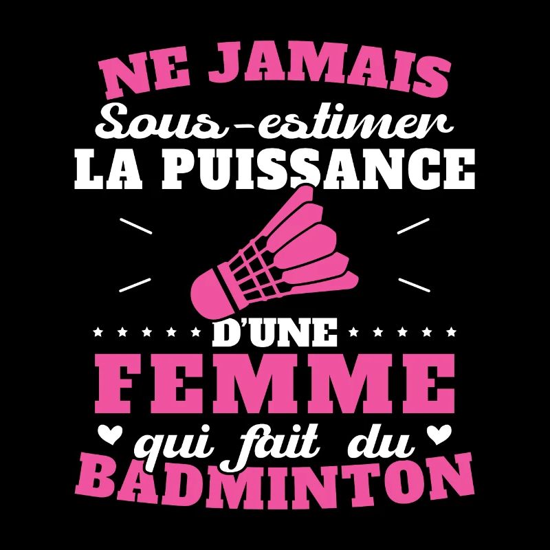 Die Kraft einer Frau, die Badminton spielt