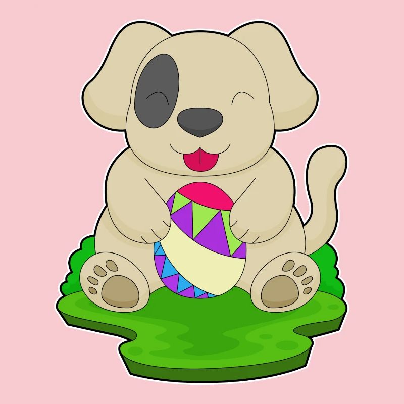 Dog Easter Easter Egg