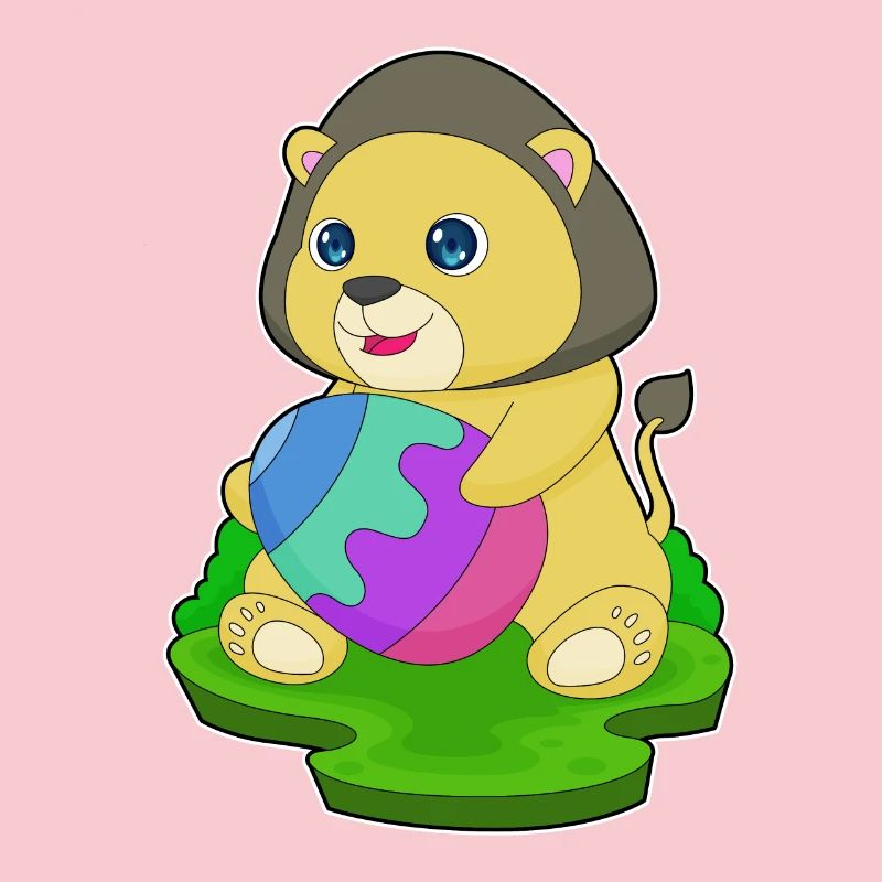 Lion Easter Easter Egg