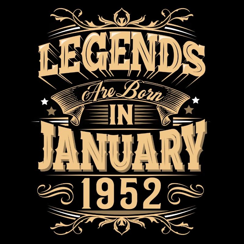 Légende de l’anniversaire de janvier 1952