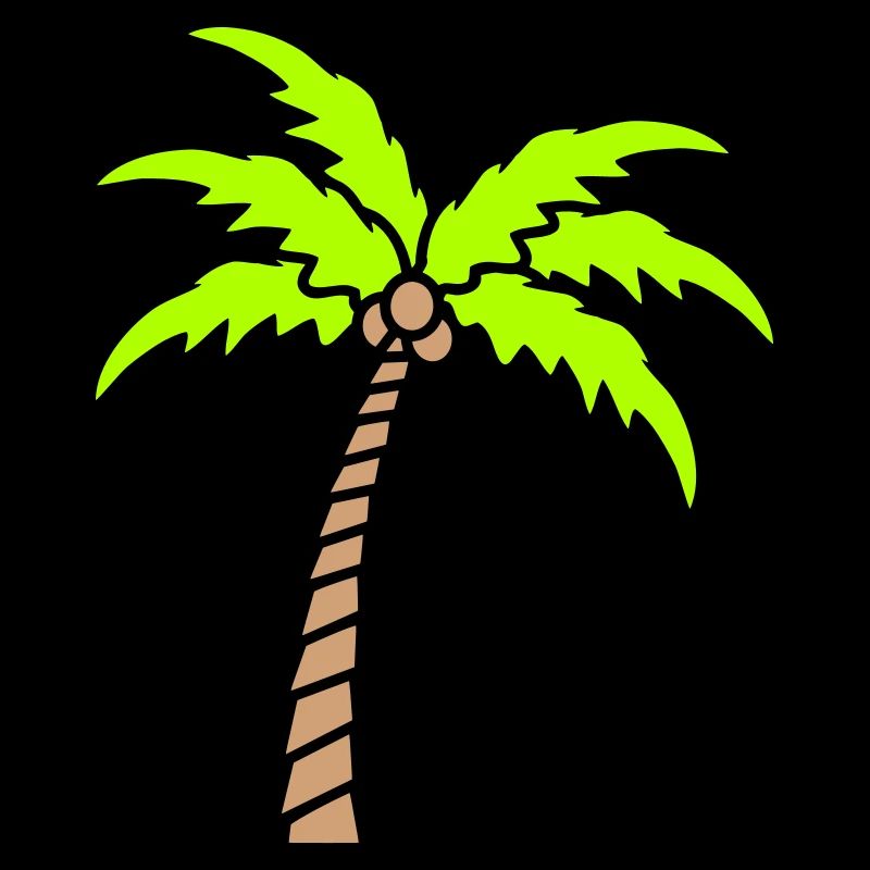 Palm Tree Island Tree Plage Vacances Noix de Mer Cool