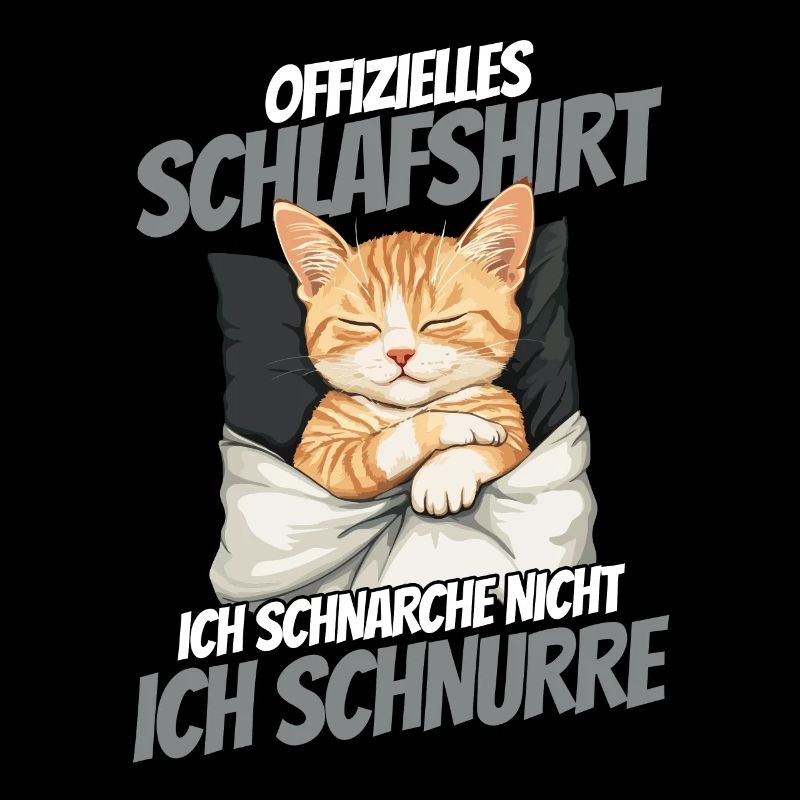 Chemise de nuit officielle - Chat mignon dans la couverture