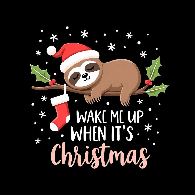 Wake me up when Christmas is sweet sloth