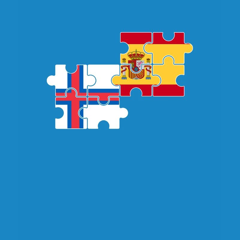 Färöer Spanien Flagge Spanisch Färinger
