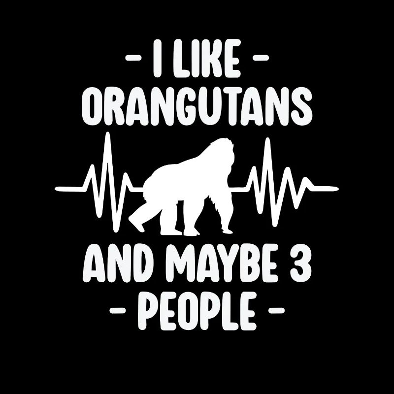 J’aime les orangs-outans - Orang-outan drôle