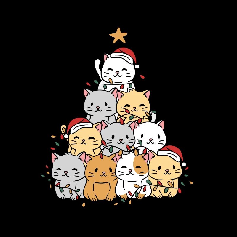 Cats Xmas Tree