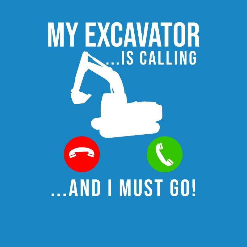 Excavator Construction Worker