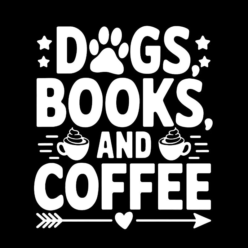 Dog, Book and Coffee