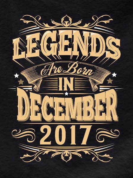 December 2017 Birthday Legend