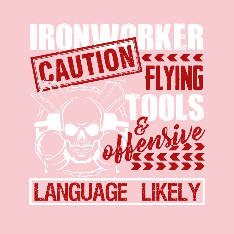 Ironworker Caution Flying Tools