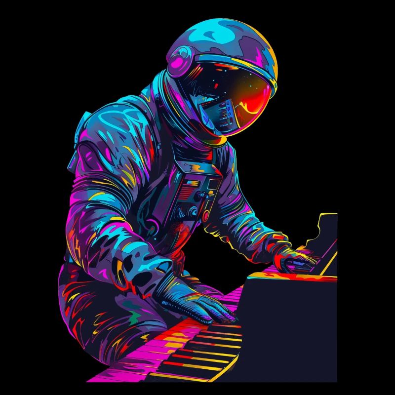 Piano astronaute