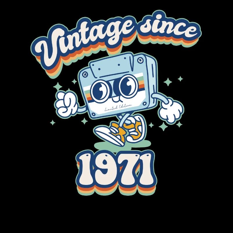 Millésime Depuis 1971 Classique Célébration des 54 ans