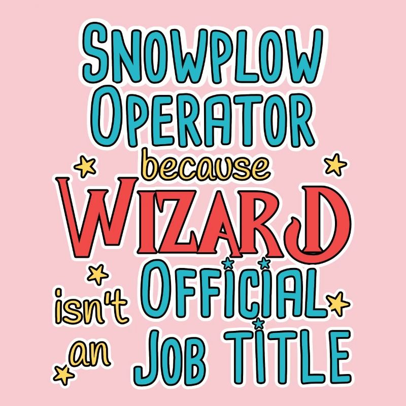 Snowplow Operator Wizard Schneepflugfahrer
