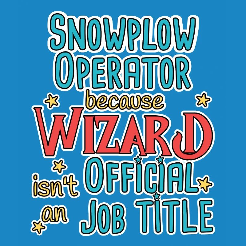 Snowplow Operator Wizard Schneepflugfahrer