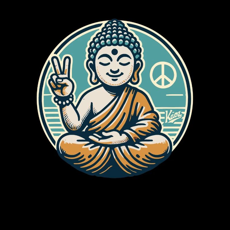 Signe de paix pour Bouddha de la paix
