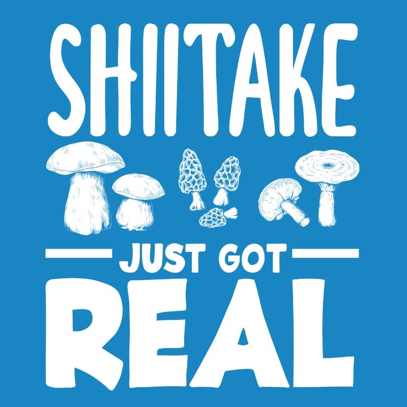 Le cueilleur de champignons Shiitake devient sérieux