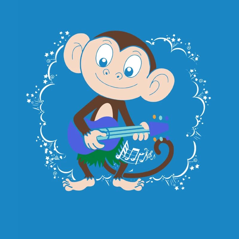 Sock Monkey Plays Ukulele Hula
