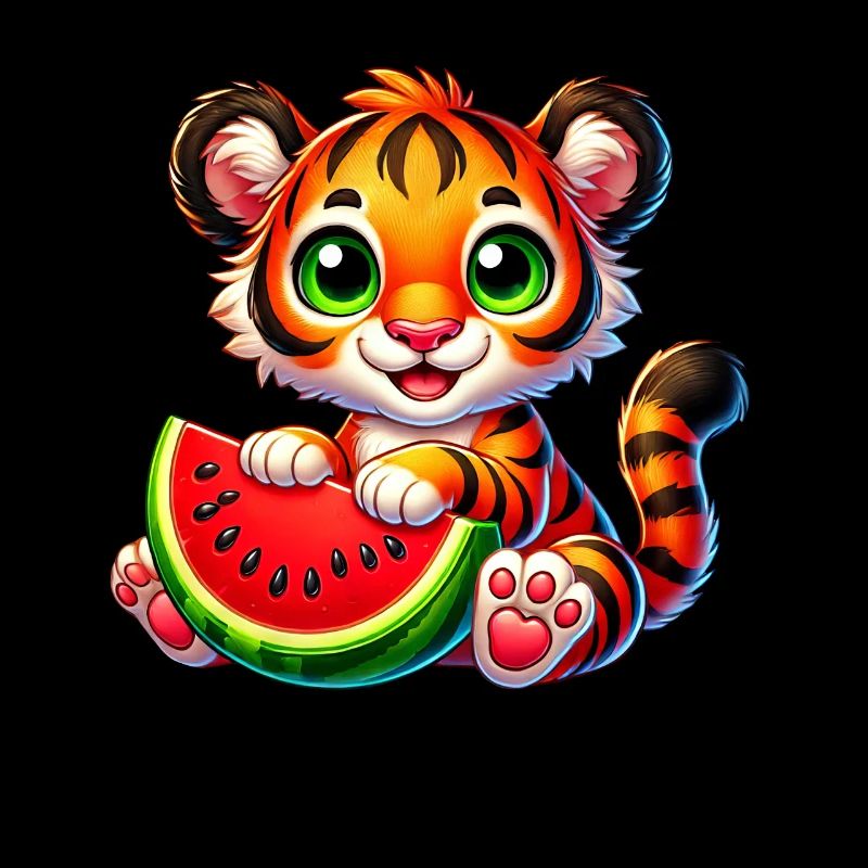 Chat tigre au melon fruité d’été