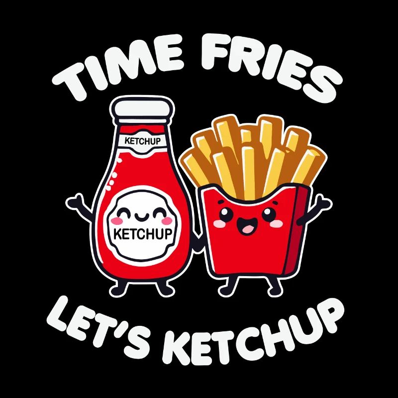 Time Fries Let’s Ketchup Jeu de mots