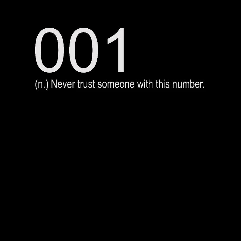 Never Trust 001 Humor Design Never Trust 001