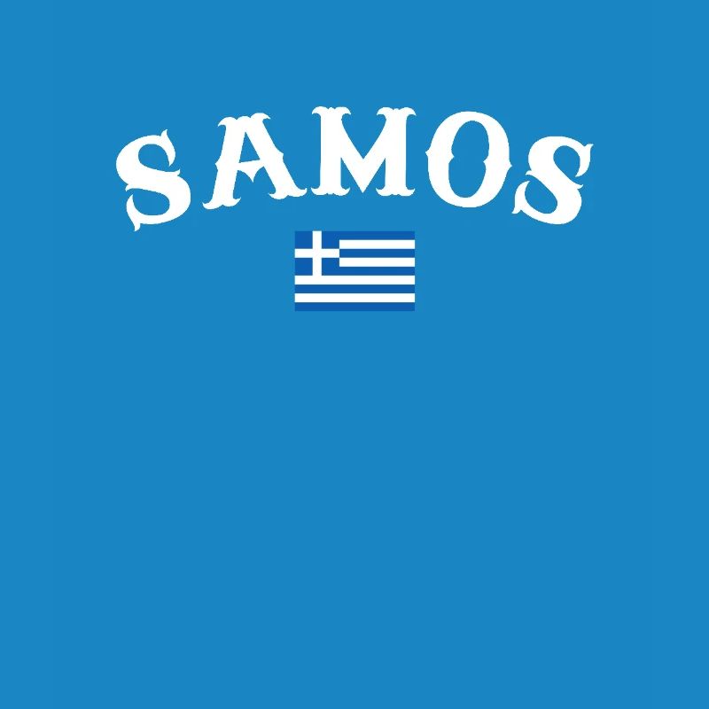 Samos Grèce Drapeau grec Grec