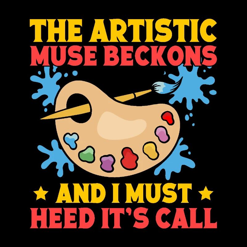 Cool Artist Beckons Heed It ́s Call Painter