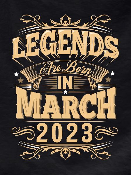 March 2023 Birthday Legend