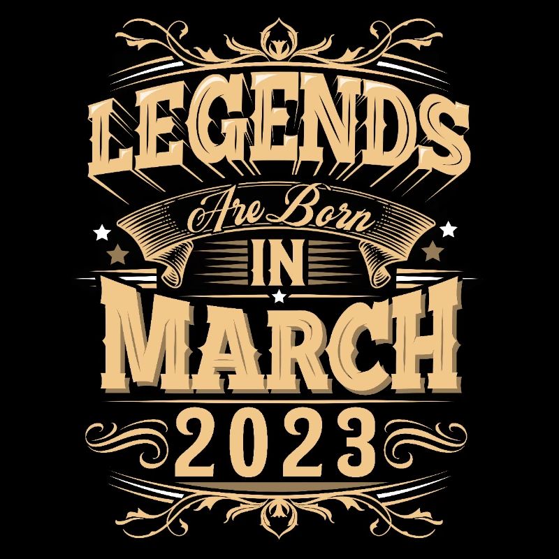 March 2023 Birthday Legend