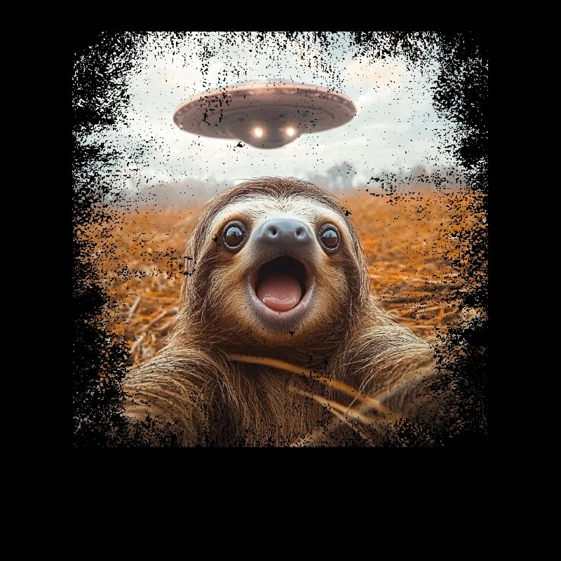 Funny Sloth Selfie Ufo Meme Gift
